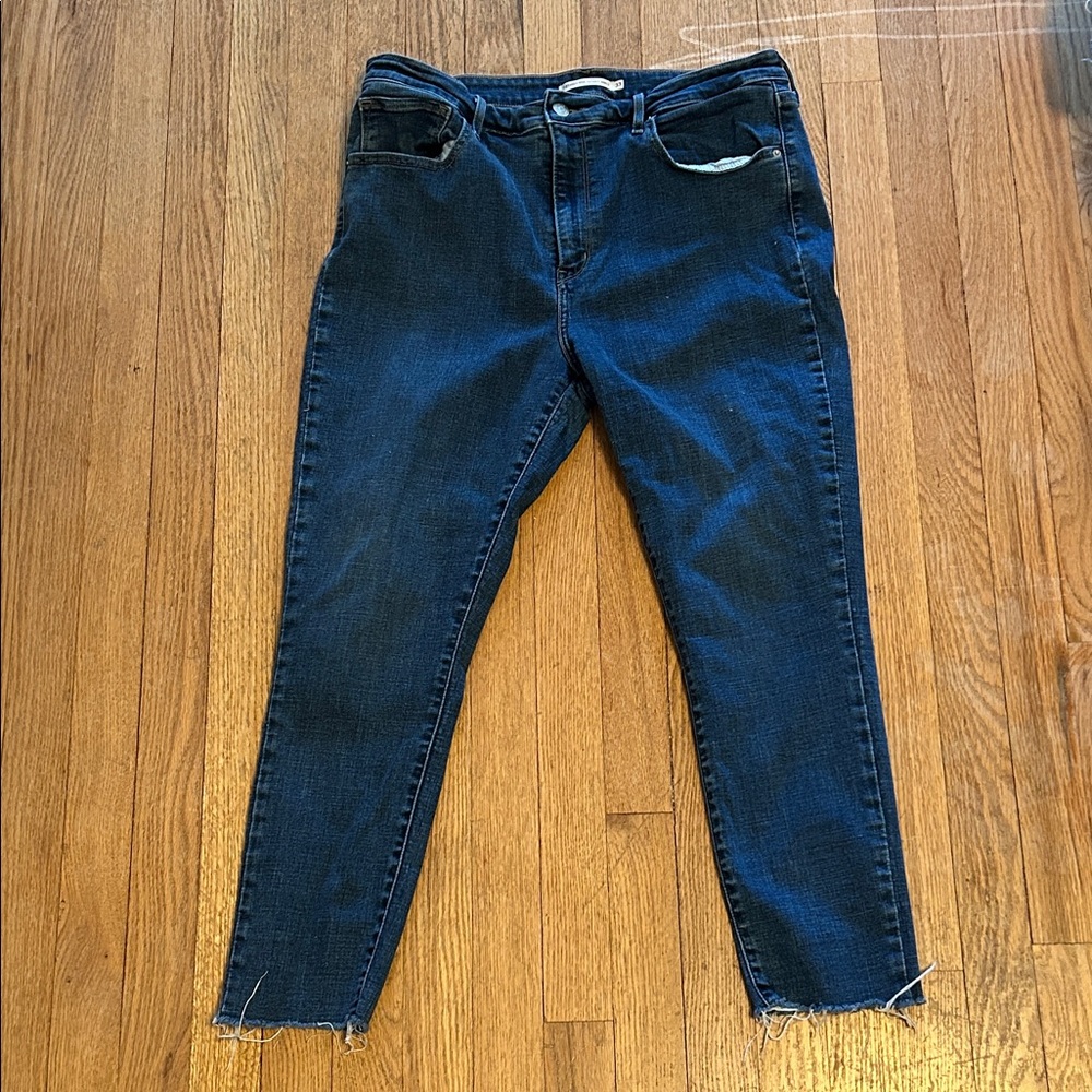 Levi's 721 Dark Indigo Cropped Jeans
